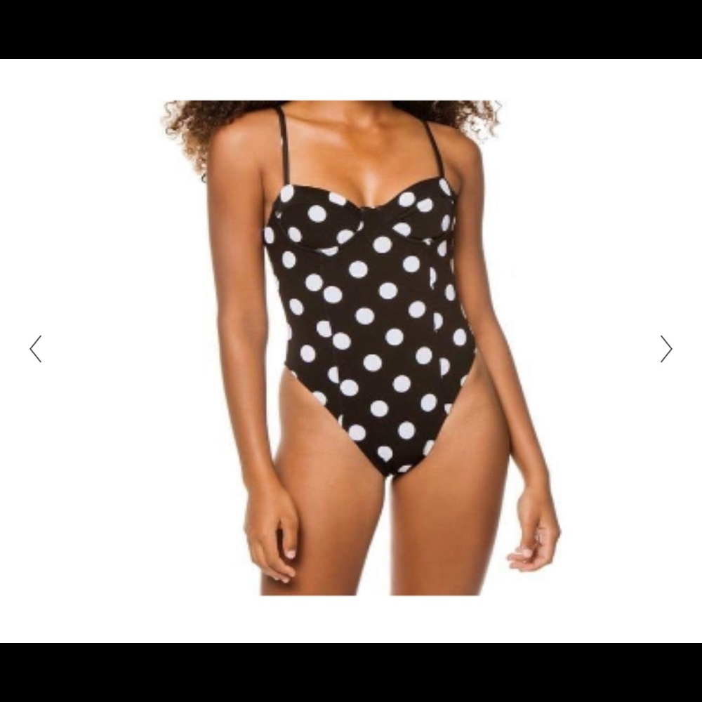 Mara Hoffman polka dot one piece bathing suit